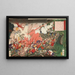 La guerra en Kagoshima - Tsukioka Yoshitoshi — cuadro enmarcado en la pared