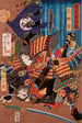 Tomoe Gozen, wife of Kiso Yoshinaka, defeating Uchida Sabur - Tsukioka Yoshitoshi — artwork view