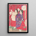 Wood Painting for the Plum Tree - Tsukioka Yoshitoshi — framed artwork on a wall