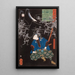 ya Tar Mitsukune observando esqueletos - Tsukioka Yoshitoshi — cuadro enmarcado en la pared