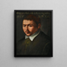 Portrait of a young man - School of Tuscany — framed artwork on a wall