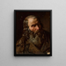 Head of an Old Man - Tytus Seweryn Pilecki — framed artwork on a wall