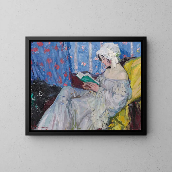 La Liseuse - Ulisse Caputo — framed artwork on a wall