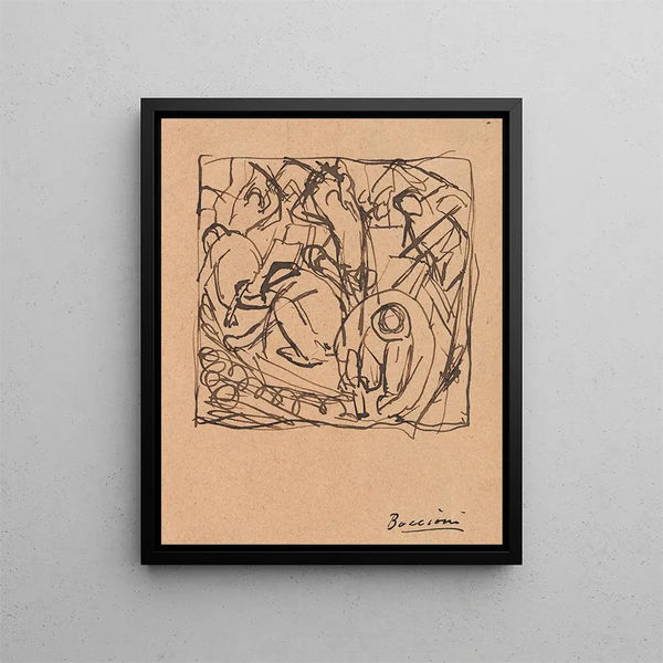 Umberto Boccioni - Composition Study for The Street Pavers.webp