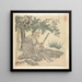 Un Lohan après Kuanhsiu - Chen Hongshou — framed artwork on a wall
