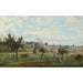 Reproducción del cuadro Un Pueblo de los Alrededores de Mantes de Jean-Baptiste Camille Corot