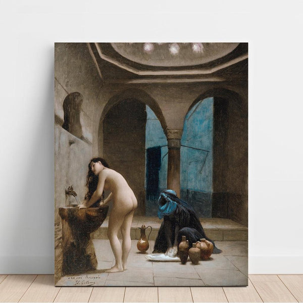 Reproduction of the painting of a Turkish woman in a bath (study) - Jean-Léon Gérôme
