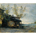 Reproduction of the painting of A Coffee at Vaugirard by Jean-Baptiste Camille Corot
