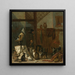 a painting of a concert of cats, owls, a magpie, and a monkey in a barn - Cornelis Saftleven — wall display of the artwork