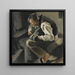 A shoemaker - Rudolf Kremlika — framed artwork on a wall