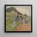 A couple sitting in a rural landscape - Edmund Dulac — framed artwork on a wall
