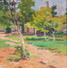 Un jardín de verano - Nikolai Semenovich Samokish — vista de la obra