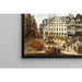 Reproduction of the painting of a market on the Römerberg in Frankfurt - Christian Georg Schütz