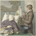 Un médico visita a una anciana enferma en la cama - Wybrand Hendriks — vista de la obra