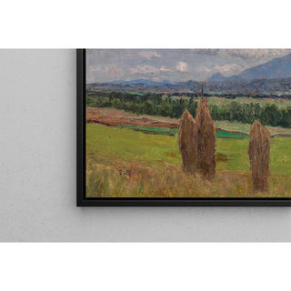 Un paysage avec gerbes de maïs - Alfred Zoff | Reproduction Tableau Décoration murale affiche copie