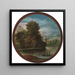 Un paisaje fluvial - Paul Bril — cuadro enmarcado en la pared