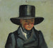 Un niño pequeño con un sombrero grande - Julius Friedländer — vista de la obra