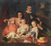 a group portrait with four children in a landscape - Alajos Gyrgyi Giergl — artwork view