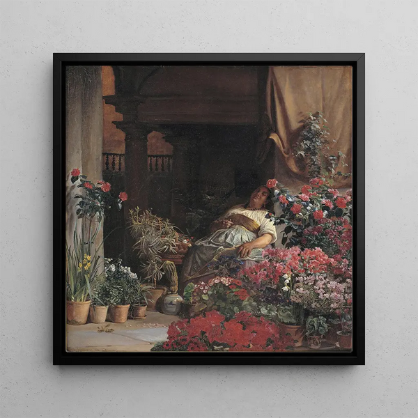 Un vendeur de fleurs florentin - Kristian Zahrtmann