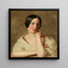 Una Niña con los Brazos Apoyados - Ferdinand Georg Waldmüller — cuadro enmarcado en la pared
