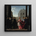 Una Procesión de Cardenales - Ottavio Leoni — cuadro enmarcado en la pared