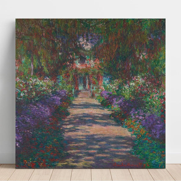 Reproduction of the painting of Monet's garden path in Giverny - Claude Monet