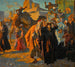 Una celebración callejera en El Cairo - Ludwig Deutsch — vista de la obra