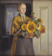 A girl with sunflowers - Michael Ancher — artwork view