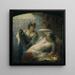 Una odalisca - Charles Louis Müller — cuadro enmarcado en la pared