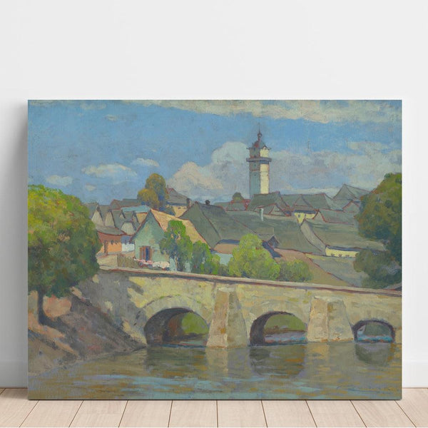 Reproduction of the painting A small town in Spi - Ludovit Cordak