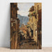 Reproduction of the painting of a street in Ragusa - Carl Moll