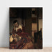 Reproducción del cuadro Una sirvienta dormida - Johannes Vermeer