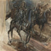 Una estatua en bronce de Luis XIV - Giovanni Boldini — presentado en un interior