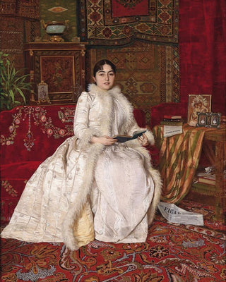 Uro Predi - Queen Natalia Obrenovic of Serbia in Paris.webp