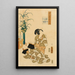 Sentimientos Persistentes de una Colección Tardía de Genji - Utagawa Kunisada II — cuadro enmarcado en la pared