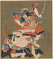 a duel between two warriors - Utagawa Kunisada Toyokuni III — artwork view
