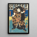 Actor in the Role of the Wrestler Hanaregoma no Chôkichi - Utagawa Kunisada Toyokuni III — framed artwork on a wall
