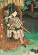 Actor en el papel de Toriyama Akisaku en la obra Shiranui Monogatari - Utagawa Kunisada Toyokuni III — vista de la obra
