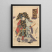 Un Actor con un Vestido Elaborado - Utagawa Kunisada Toyokuni III — cuadro enmarcado en la pared