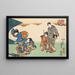 Eight figurative views Sugata Hakkei Pl2 - Utagawa Kunisada Toyokuni III — framed artwork on a wall