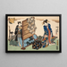 Eight figurative views Sugata Hakkei Pl4 - Utagawa Kunisada Toyokuni III — framed artwork on a wall