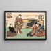 Ocho vistas figurativas Sugata Hakkei Pl5 - Utagawa Kunisada Toyokuni III — cuadro enmarcado en la pared