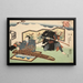 Ocho vistas figurativas Sugata Hakkei Pl7 - Utagawa Kunisada Toyokuni III — cuadro enmarcado en la pared