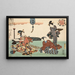 Ocho vistas figurativas Sugata Hakkei Pl8 - Utagawa Kunisada Toyokuni III — cuadro enmarcado en la pared