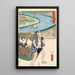 Fujieda - Utagawa Kunisada Toyokuni III — cuadro enmarcado en la pared