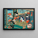 L'Heure du Serpent - Utagawa Kunisada Toyokuni III — cuadro enmarcado en la pared