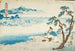 The Poet Hitomaro on the Shore of Akashi Bay - Utagawa Kunisada Toyokuni III — artwork view