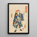 The ointment seller Ichikawa Danjr IX in Toraya Tkichi - Utagawa Kunisada Toyokuni III — framed artwork on a wall