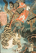 Watnai capturando un tigre - Utagawa Kunisada Toyokuni III — vista de la obra