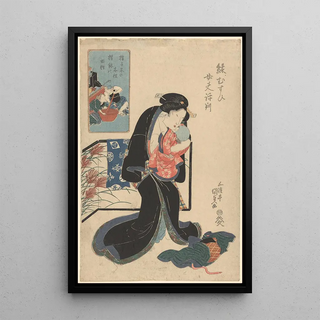 Utagawa Kunisada Toyokuni III - Woman Clasping Baby.webp